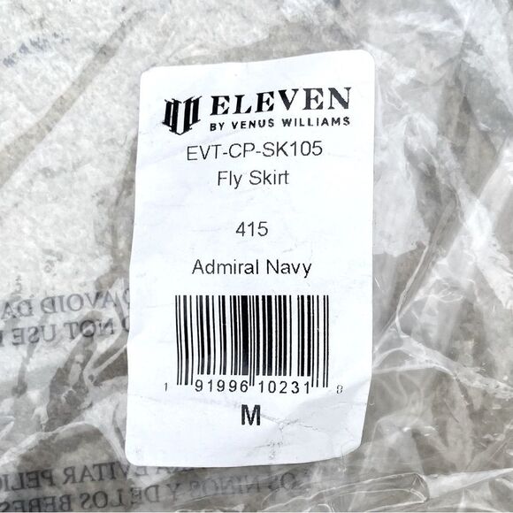 NWT New ELEVEN Venus Williams Tennis/Pickleball Fly Skirt/Skort Navy Blue M - Picture 12 of 12